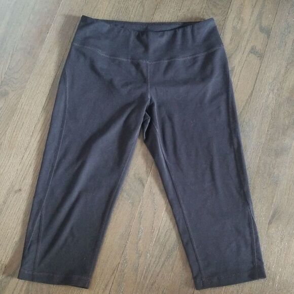 Zella nordstrom Womens Cropped Leggings Active Pants Capri Knee Length - Picture 1 of 4